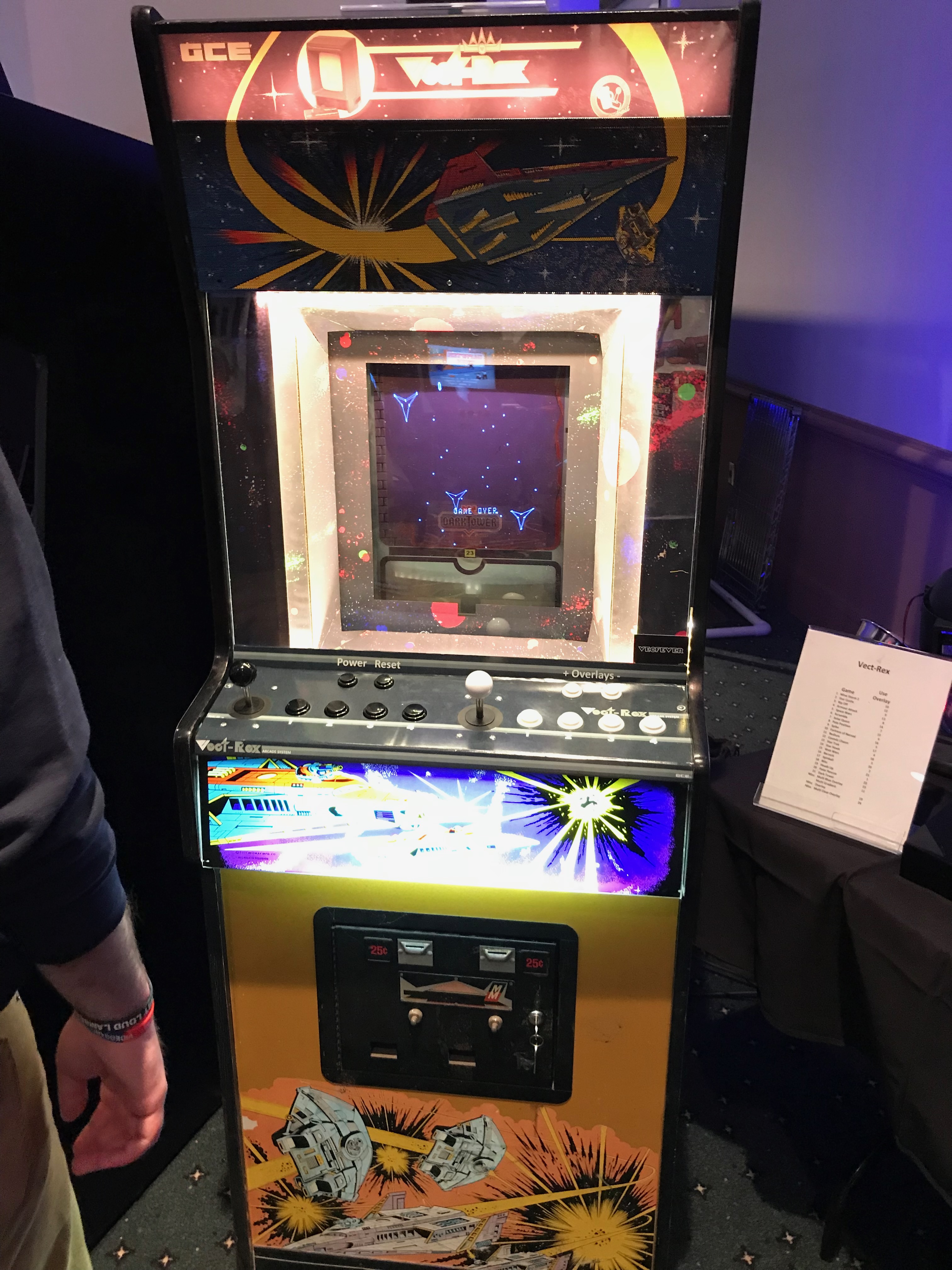 The "Vect-Rex" arcade-sized Vectrex machine