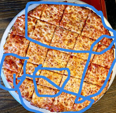 tavern-cut thin crust pizza